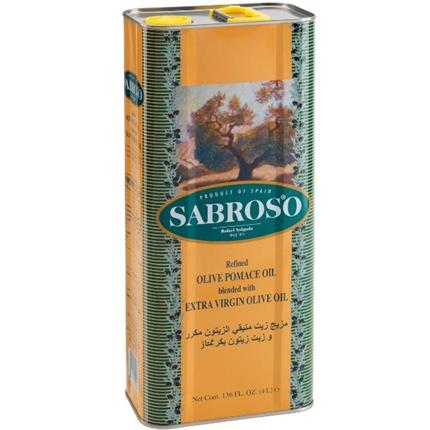 روغن تفاله زیتون پالایش شده مخلوط با روغن زیتون بکر (Refined olive pomace oil blended with extra virgin olive oil) با نام تجاری سابروسو (Sabroso)
